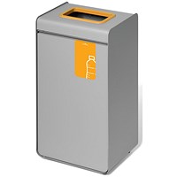 Durable Durasort Plastic Recycables Collector, 55 Litres, Grey/Yellow