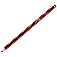 Staedtler 110 Tradition 4B Pencil Red/Black Barrel (Pack 12) -