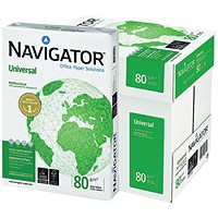 Navigator A4 Universal Paper, White, 80gsm, Box (5 x 500 Sheets) Navigator A4 Universal Paper, White, 80gsm, Box (5 x 500 Sheets)