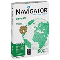 Navigator Universal A3 Multifunctional Paper, White, 80gsm, Ream (500 Sheets)