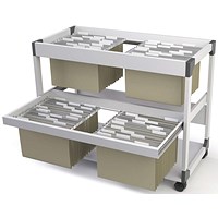 Durable Multi Duo System File Trolley