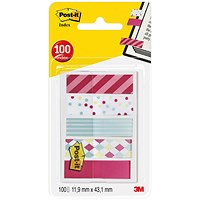 Post-it Index Flags, 11.9x43.1mm, Small Candy, Pack of 100
