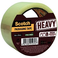 Scotch Packaging Tape Durable Hold 50mmx50m Clear HV5050ST
