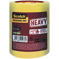 Scotch Packaging Tape Heavy 50mmx66m Clear (Pack of 3) HV.5066.T3.T