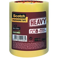 Scotch Packaging Tape Heavy 50mmx66m Clear (Pack of 3) H5066T3 Scotch Packaging Tape Heavy 50mmx66m Clear (Pack of 3) H5066T3