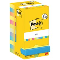 Post-it Notes Value Display Pack, 76 x 76mm, Energetic, Pack of 12 x 90 Notes