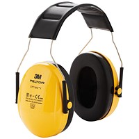 3M Peltor Optime Comfort Headband Ear Defenders, Yellow & Black