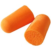 3M 1100 Earplugs, Orange, Pack of 200