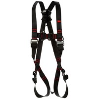3M Protecta Vest Quick Connect Fall Arrest Harness, Black and Red, Medium-Large 3M Protecta Vest Quick Connect Fall Arrest Harness, Black and Red, Medium-Large