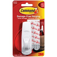Command Oval Adhesive Single Hook - Large