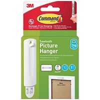 Command Sawtooth Picture Hanger 1 Hook 2 Strips