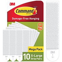Command Picture Hanging Strips Extra Large White (Pack of 10)