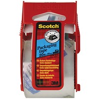 Scotch Packaging Tape on Hand Dispenser, 50mmx20m, Clear