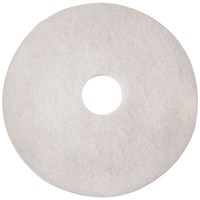 3M Polishing Floor Pad, 430mm, White, Pack of 5