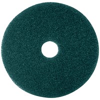 3M Scrubbing Floor Pad 430mm Green (Pack of 5) 2NDGN17