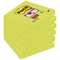 Post-it Super Sticky 76 x 76mm Asparagus (Pack of 6) 654-6SS-AW