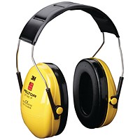 3M Optime I Headband Ear Defenders, Yellow