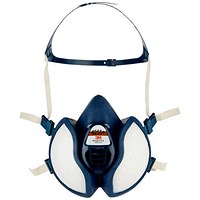 3M 4255+ Ffa2P3 R D Half Mask, Blue & White