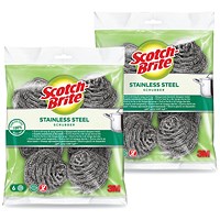 Scotch-Brite Stainless Steel Scrubbing Pad (Pack of 12) 7100266011
