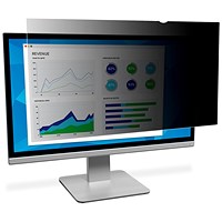 3M Black Privacy Filter for Desktops 21.5 Inch Widescreen 16:9