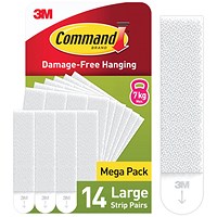 Command Picture Hanging Strips White Large (Pack of 14)