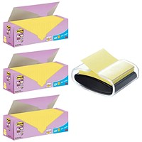 Post-It Super Sticky Z-Notes 76x76mm Yellow Cabinet (Pack of 24) Buy 3 + FOC Dispenser