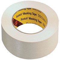 Scotch White 48mmx50m Masking Tape (Pack of 6)