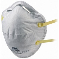 3M 8710 FFP1 Dust Mask, White, Pack of 20
