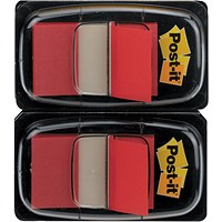 Post-it Index Tabs Dispenser with Red Tabs, 25 x 43mm,Pack of 2(100 Flags in total) Post-it Index Tabs Dispenser with Red Tabs, 25 x 43mm,Pack of 2(100 Flags in total)