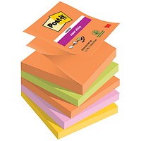 Post-it Super Sticky Z-Notes Boost Colour 76x76mm 90 (Pack of 5) 7100258789