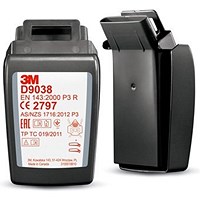 3M D9038 Secure Click Hard Case P3 R HF Filter PK 20