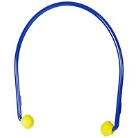 3M E-A-R Cap Banded Earplugs, Yellow & Blue, Pack of 10 3M E-A-R Cap Banded Earplugs, Yellow & Blue, Pack of 10