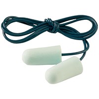 3M E-A-R Soft Metal Detectable Earplugs, White, Pack of 200