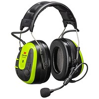 3M Peltor WS Alert X Bluetooth Headset, Black & Green