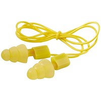3M E-A-R Ultrafit 20 Corded Earplugs, Yellow, Pack of 50