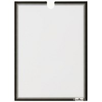 Durable Self Adhesive Document Holder, A4, Black, Pack of 5