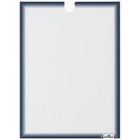 Durable Self Adhesive Document Holder, A4, Dark Blue, Pack of 5