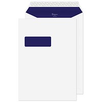 Blake Pure Premium Envelopes C4 Super White Wove Pocket Window Peel and Seal 120gsm 324x229mm (Pack 250) -