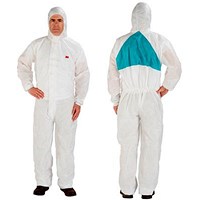 3M 4520 Protective Coverall, White, Medium