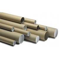 ValueX Postal Tubes, 1000 x 100mm, Brown, Pack of 5