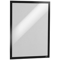 Durable Duraframe Self Adhesive Signage Frame, A3, Black Durable Duraframe Self Adhesive Signage Frame, A3, Black