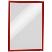 Durable Magnetic Duraframe, A3, Red, Pack of 5
