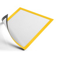 Durable Duraframe Magnetic Document Signage Frame for Metal, A4, Yellow, Pack of 5 Durable Duraframe Magnetic Document Signage Frame for Metal, A4, Yellow, Pack of 5