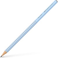 Faber-Castell Grip 2001 B Pencil, Sky Blue, Pack of 12