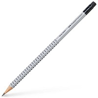 Faber-Castell Pencil Grip 2001 With Eraser HB (Pack 12) -