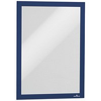 Durable Duraframe Self Adhesive Signage Frame, A4, Blue Durable Duraframe Self Adhesive Signage Frame, A4, Blue