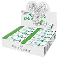 Faber-Castell PVC-Free & Dust-Free Eraser, Pack of 20