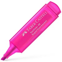 Faber-Castell Textliner 46 Highlighter, Pink, Pack of 10