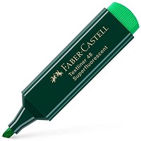 Faber-Castell Textliner 48 Highlighter, Green, Pack of 10