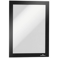 Durable Duraframe Magnetic Document Signage Frame for Metal, A5, Black, Pack of 5 Durable Duraframe Magnetic Document Signage Frame for Metal, A5, Black, Pack of 5